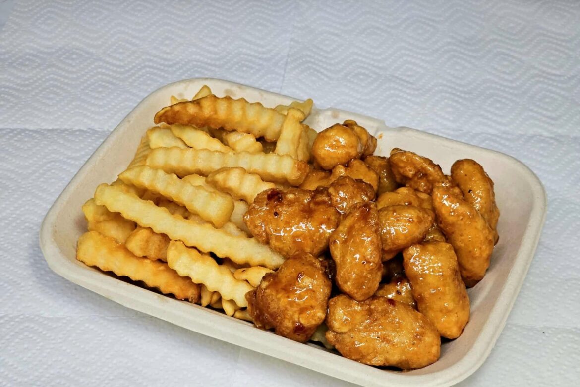Orange Chicken with Fries