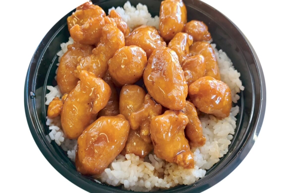 Crispy Orange Chicken Rice Bowl