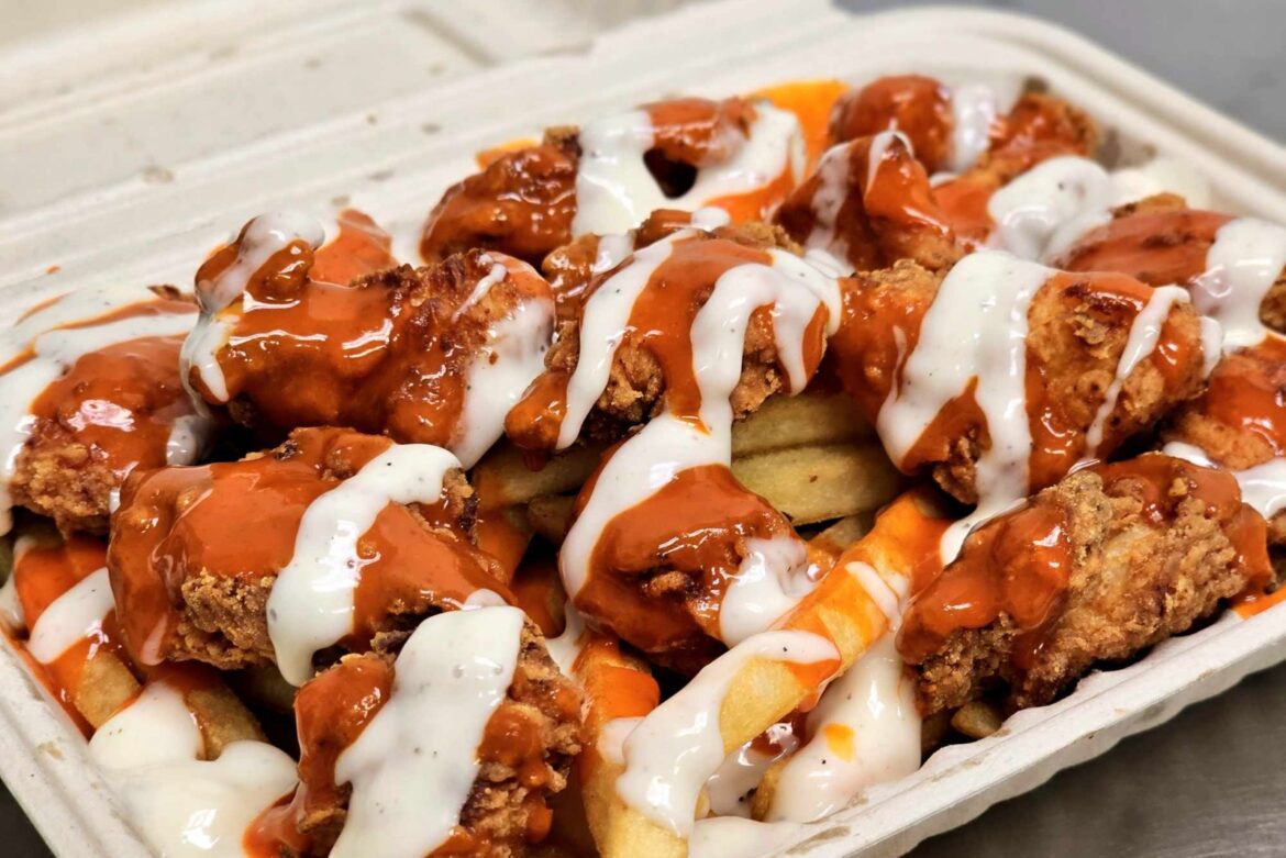 Buffalo Ranch Chicken with Fries