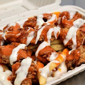 Buffalo Ranch Chicken with Fries