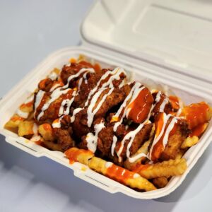 Buffalo Ranch Chicken with Fries