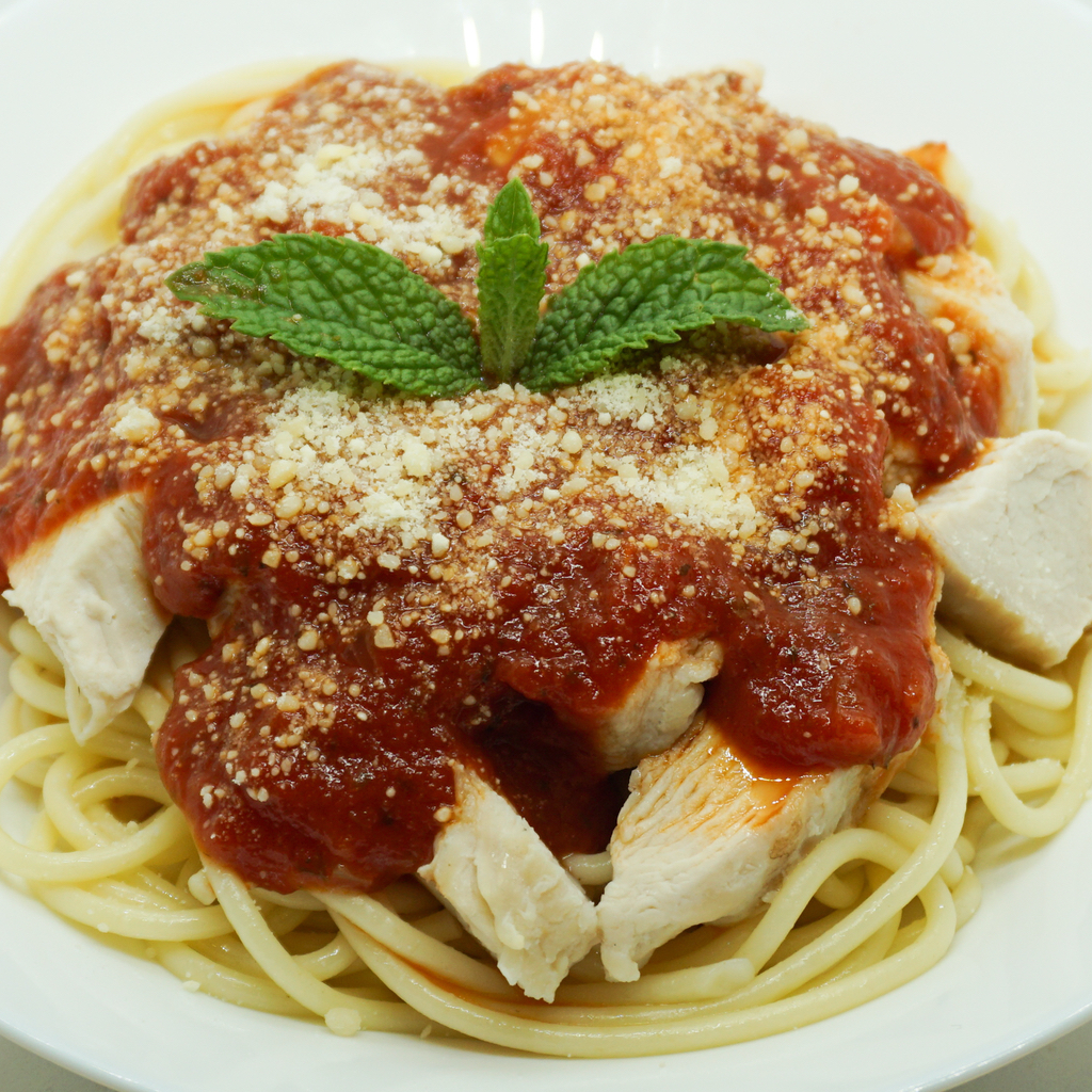 Spaghetti with Chicken Breast - Bobablastic - Sandy