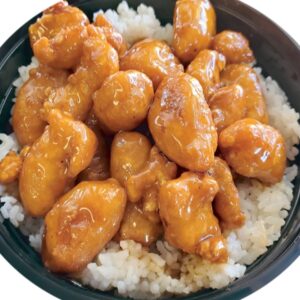 Crispy Orange Chicken Rice Bowl